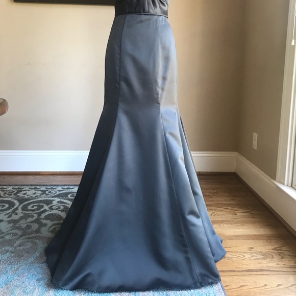 Mori Lee Style 21569 Size 6 Color Charcoal - Picture 3 of 6
